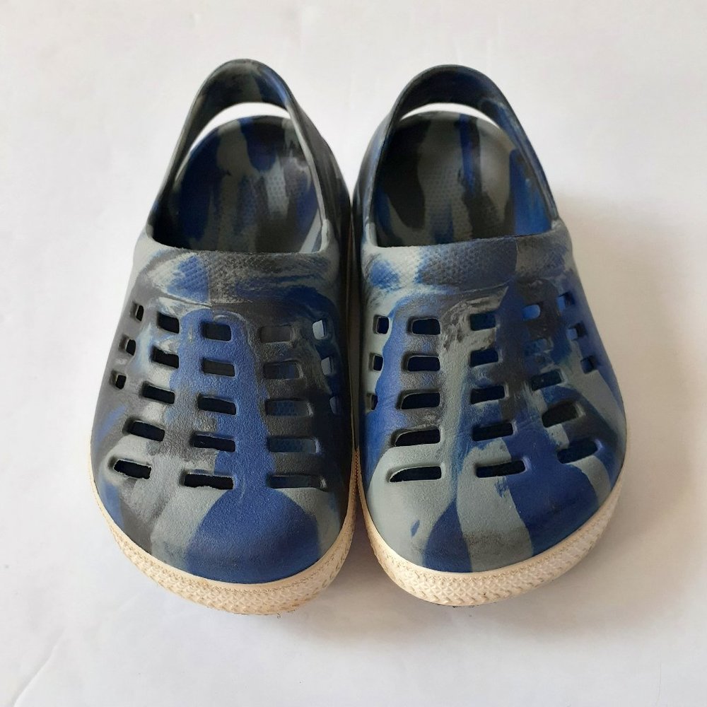 Airwalk Boys Shoes Blue Foam Clog Slip On Size 7.5-8